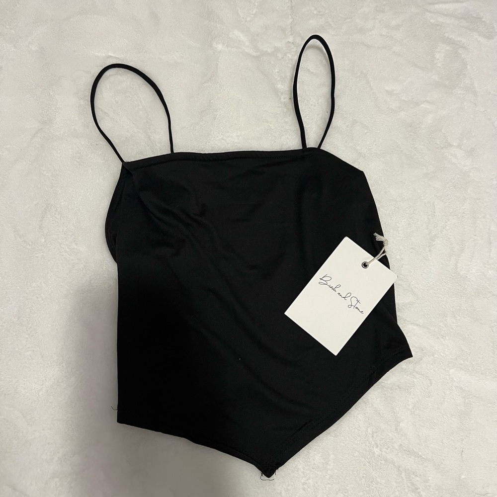 Cute rhinestone back tank